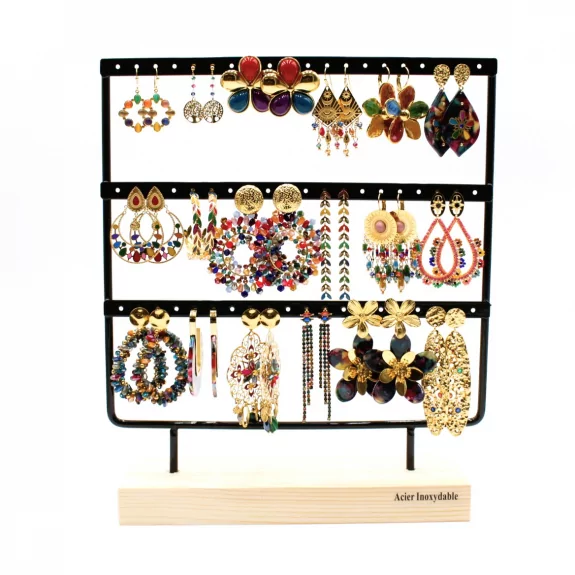 copy of Pack de 18 boucles d'oreilles acier - noir